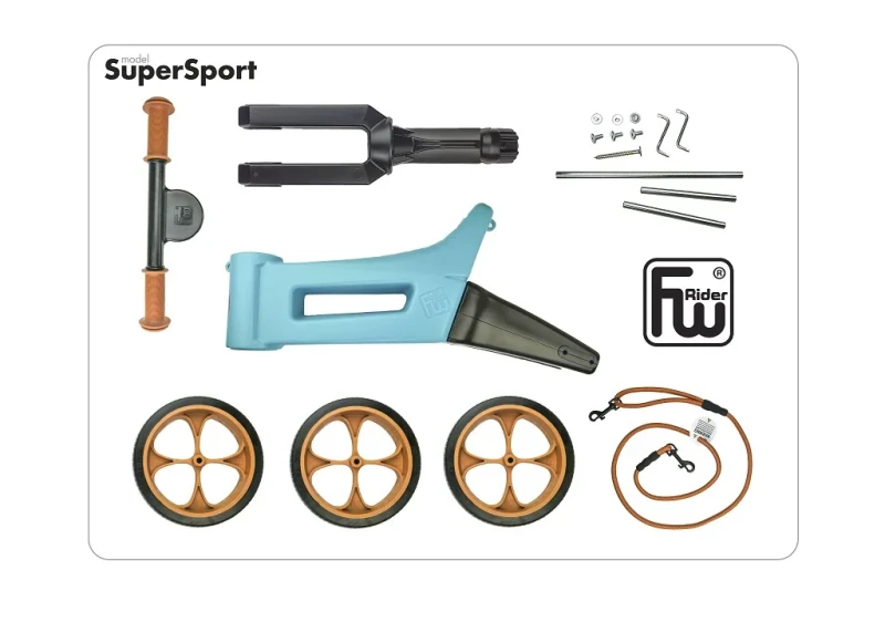 FWRider-Super-Sport-515777-Kolor-Aqua-Turkusowy-z-brazowymi-felgami-Rowerek-biegowy-Jezdzik-2w1-Ciche-kola-Pasek-do-noszenia-dla-Rodzica-polkabubu-12.webp