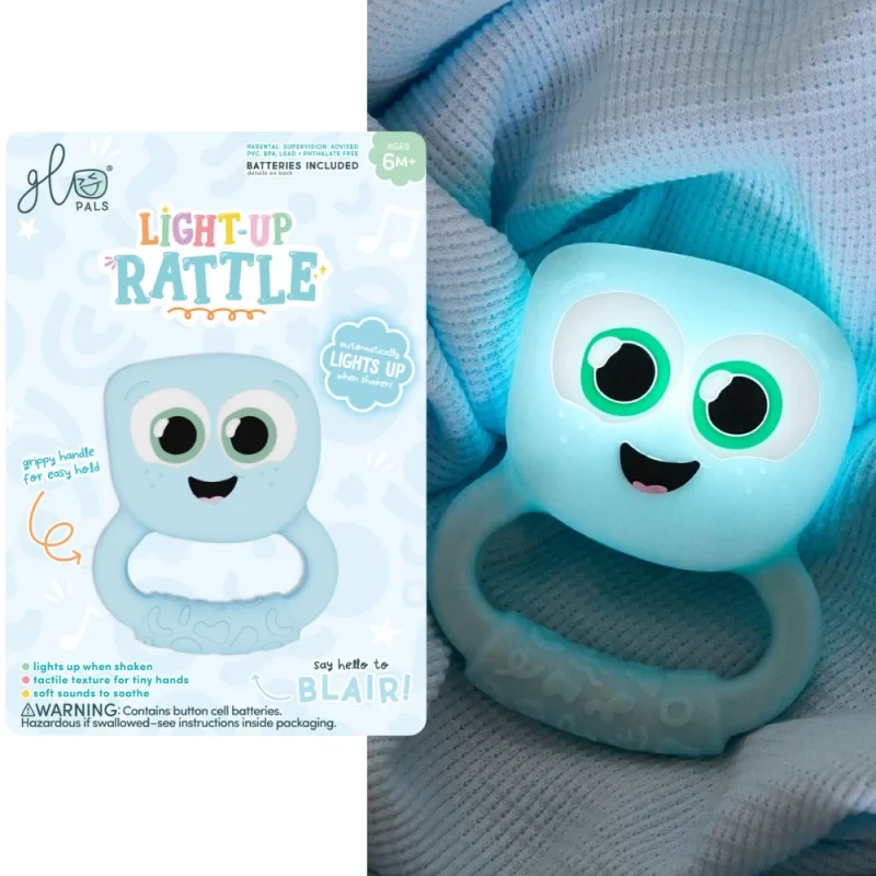 świecąca grzechotka LED Glo Pals Blair aktywowana ruchem