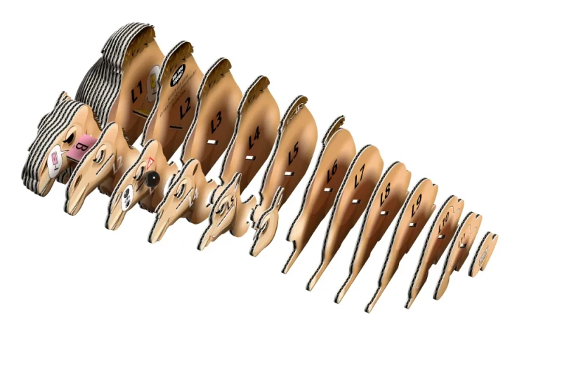 Eko Układanka 3D Wielbłąd Eugy EG_136 – ekologiczny model dromadera 6+