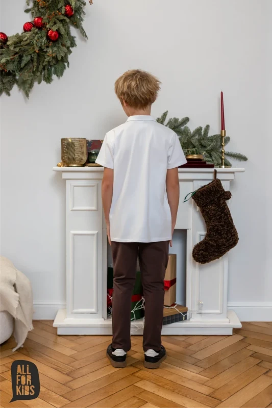 Brązowa dzianinowa marynarka dla dzieci All For Kids – elegancka i wygodna