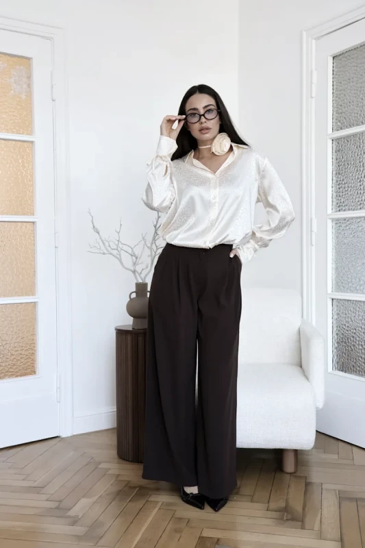 szerokie spodnie damskie eleganckie