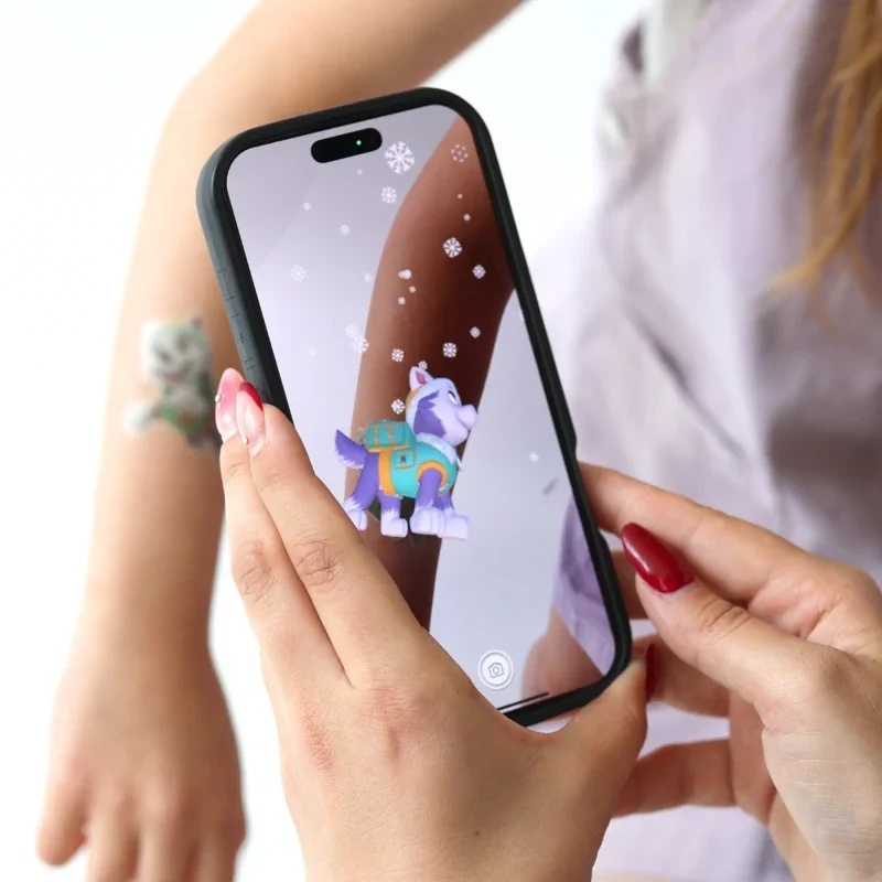 Kolorowe tatuaże dla dzieci z animacjami 3D