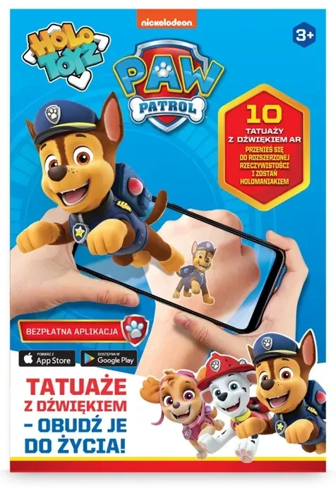 Tatuaże AR Psi Patrol HoloToyz – opakowanie