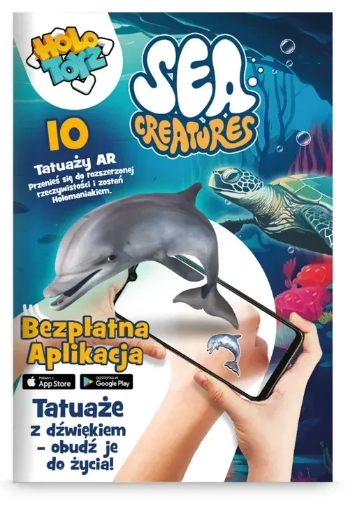 Tatuaże AR HoloToyz Sea Creatures – opakowanie