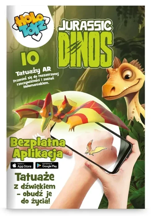 Tatuaże AR HoloToyz Jurassic Dinos – opakowanie