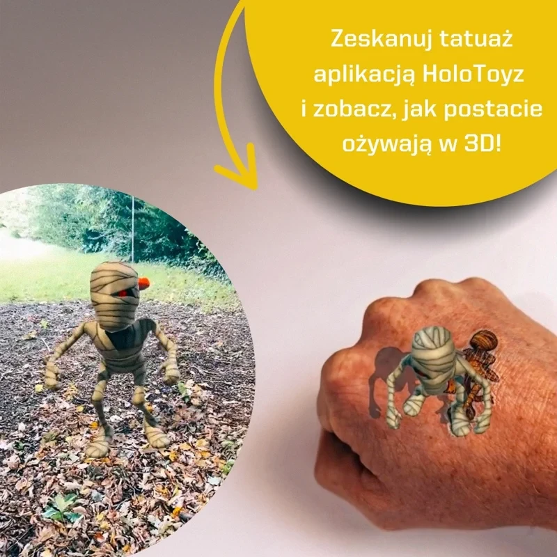 Tatuaże 3D dla dzieci – potwory Monster Mash