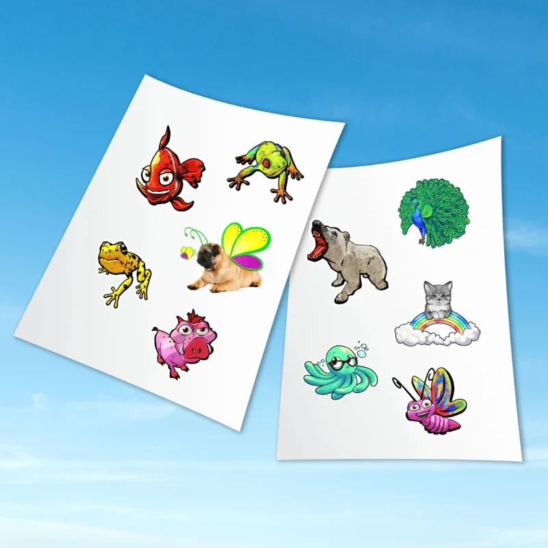 Naklejki HoloToyz Holo Heroes z magicznymi zwierzakami 3D