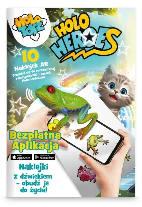Naklejki AR Holo Heroes magiczne zwierzaki 3D dla dzieci