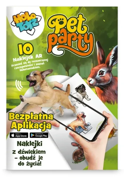 Naklejki AR Pet Party z animowanymi zwierzakami 3D