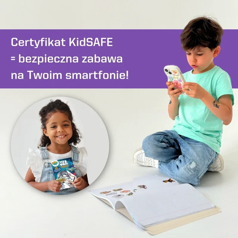Zabawa z naklejkami AR HoloToyz – realistyczne morskie animacje