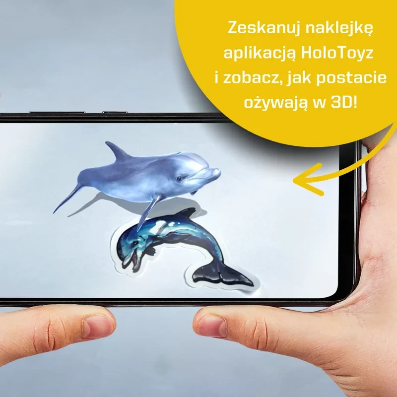 Kreatywna zabawa z naklejkami AR – nagrywanie filmików z morskimi bohaterami