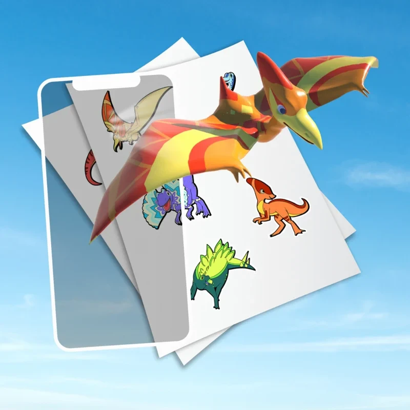 Naklejki AR HoloToyz z animowanymi dinozaurami