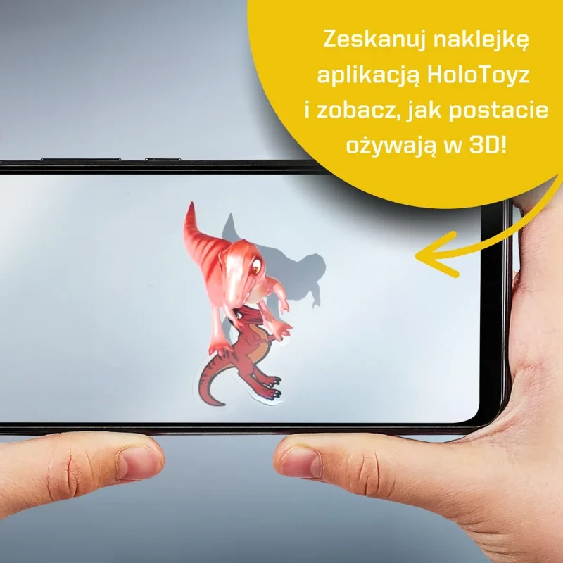 Prehistoryczne zwierzęta w 3D na naklejkach AR