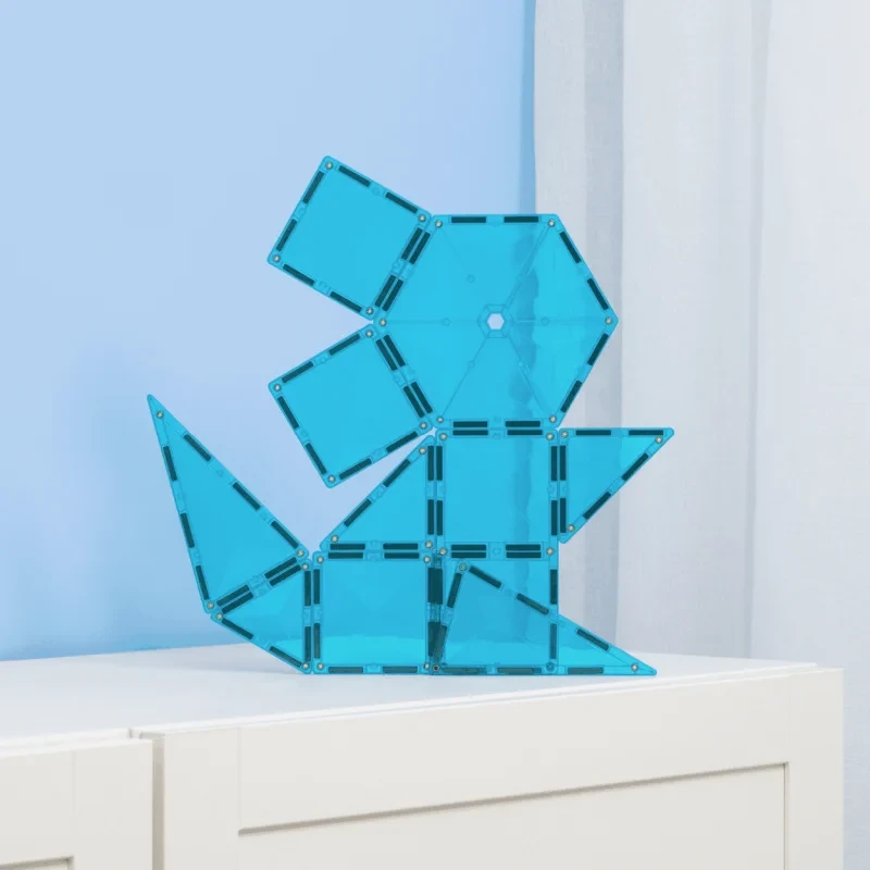 Elementy zestawu CONNETIX Charity Pack Teal – widok wszystkich klocków