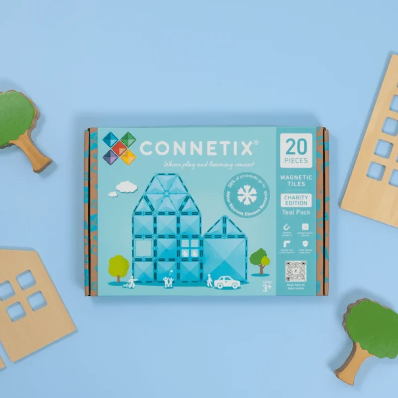 Klocki magnetyczne teal CONNETIX – bezpieczne i trwałe