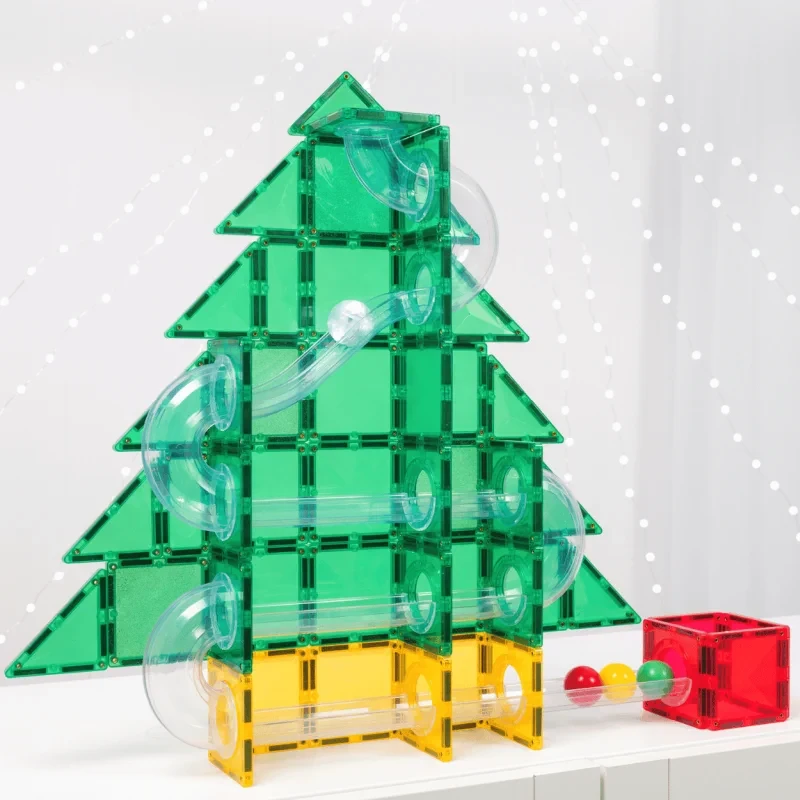 Limitowana edycja CONNETIX Christmas Tree Ball Run – 71 elementów