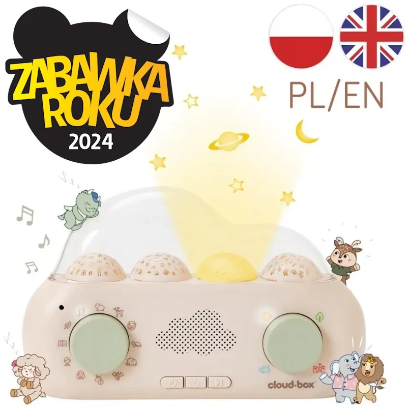 Muzyczny projektor z bajkami CloudBox Polsko - Angielski 0 m+ Cloud b