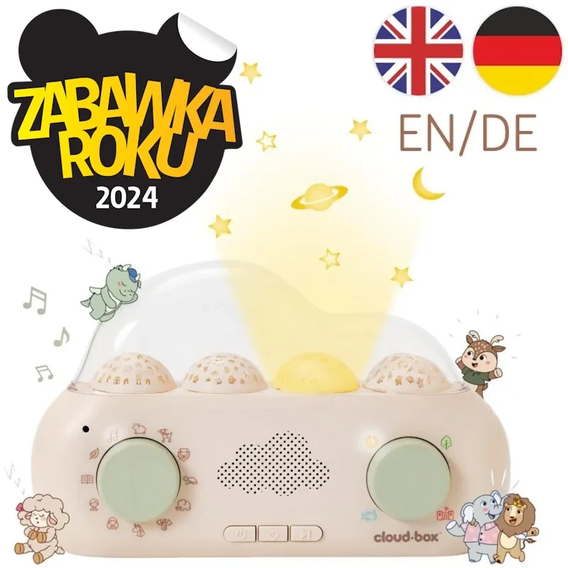Muzyczny projektor z bajkami CloudBox Angielsko - Niemiecki 0 m+ Cloud b