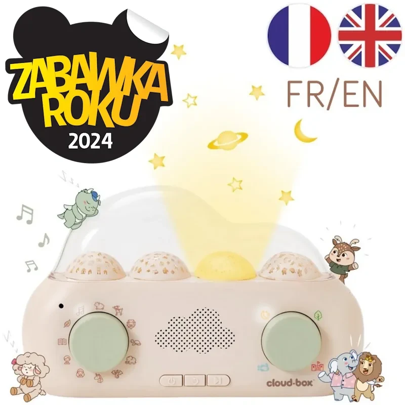 Muzyczny projektor z bajkami CloudBox Francusko - Angielski 0 m+ Cloud b