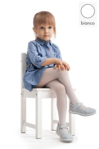 Rajstopki dziewczęce MATYLDA wzorzyste 20 den BIANCO