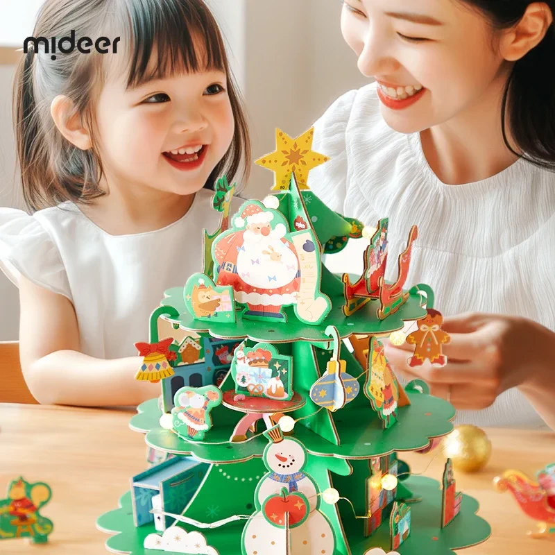 Tworzenie dekoracji świątecznej – puzzle 3D dla dzieci 3+