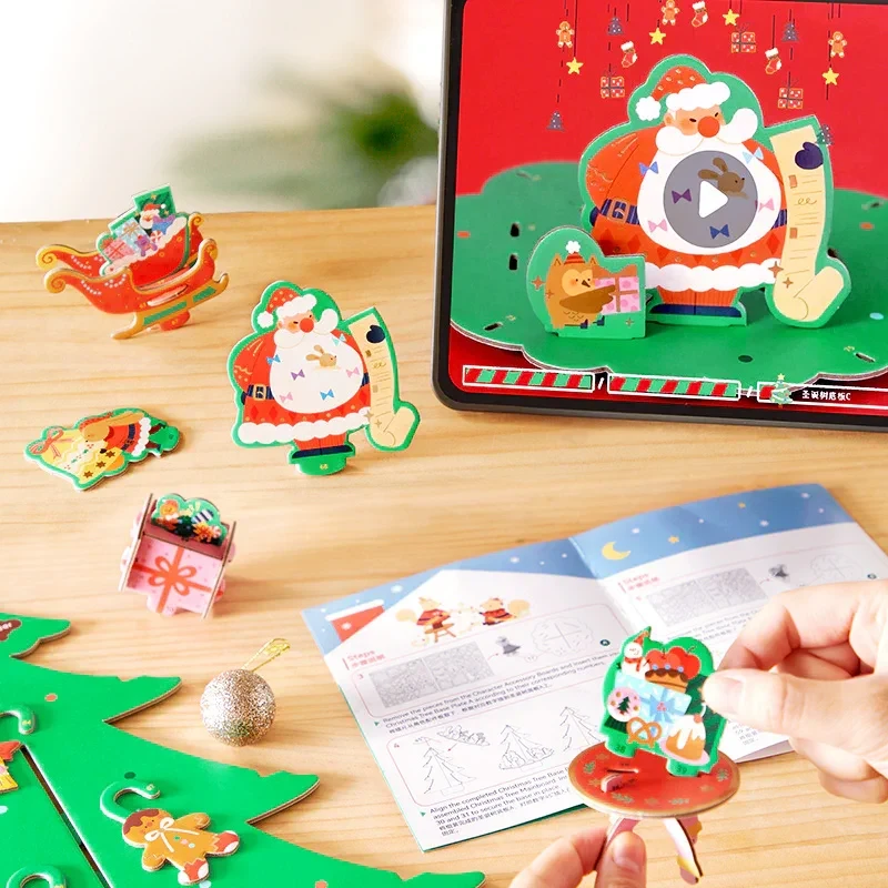 Puzzle świąteczne 3D z pozytywką i efektami świetlnymi