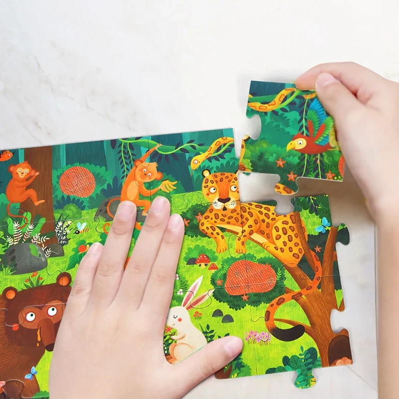 Interaktywne puzzle edukacyjne Mideer MD3096
