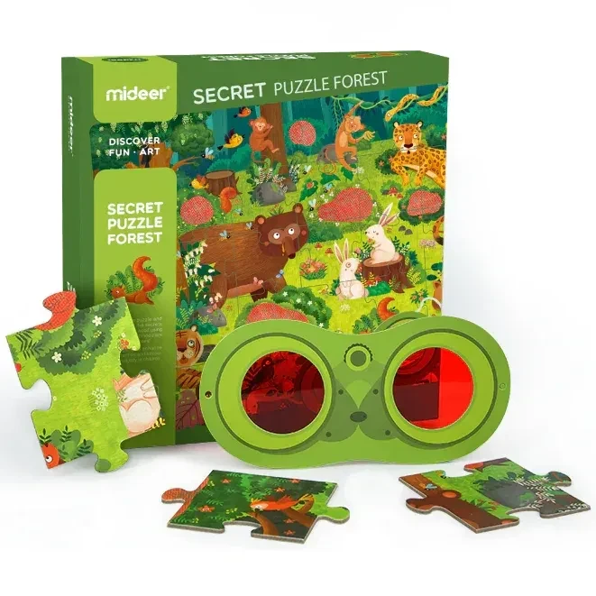 Sekretne puzzle 3D Mideer Las 35 elementów dla dzieci 3+
