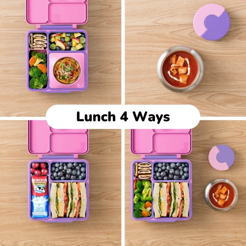 Lunchbox OmieBox Unicorn Pink na ciepłe i zimne posiłki