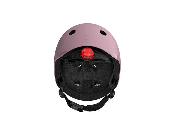 Kask Scoot&Ride S-M Wildberry dla dzieci 3+ | Ultralekki kask 51–55 cm LED