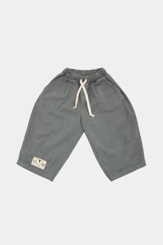 Spodnie dziecięce 217 WIDE FANCY PANTS steel BOOSO szerokie i designerskie