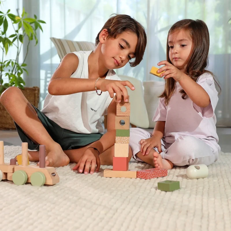 Klocki edukacyjne dla dzieci 18 m+