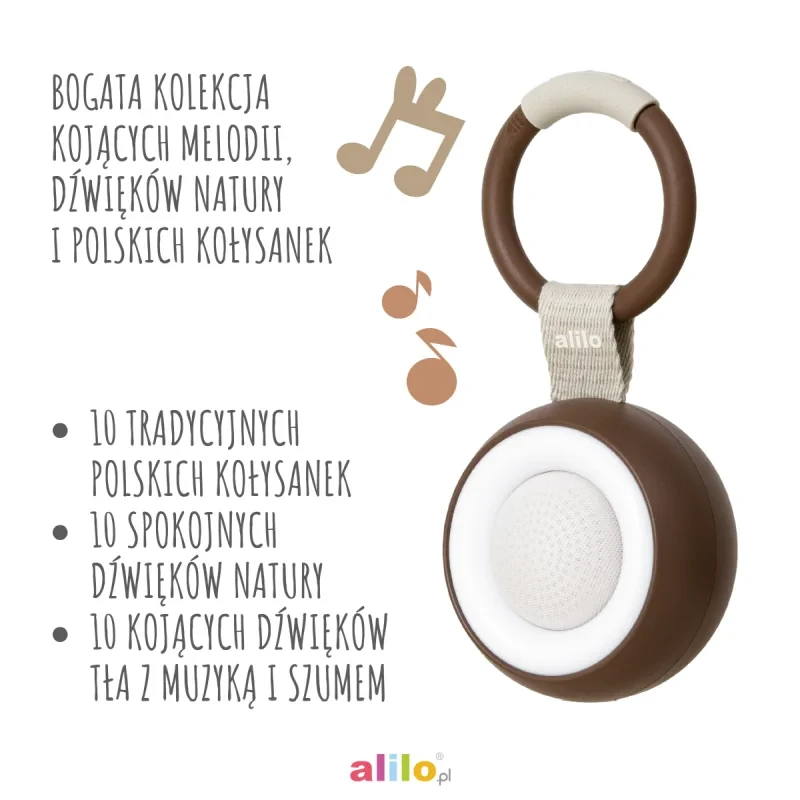 Alilo CocoNap W1 kojący odtwarzacz MP3 z lampką do karmienia Awokado Kokos 21.webp