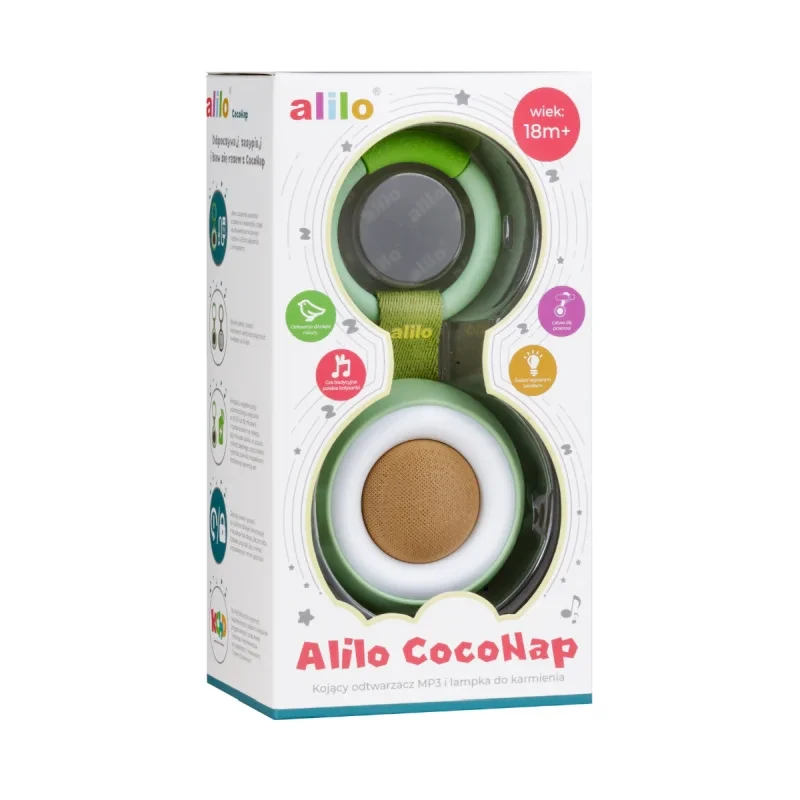 Alilo CocoNap W1 kojący odtwarzacz MP3 z lampką do karmienia Awokado Kokos 38.webp
