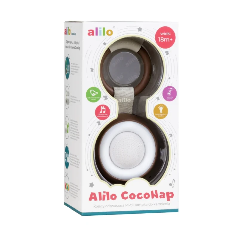 Alilo CocoNap W1 kojący odtwarzacz MP3 z lampką do karmienia Awokado Kokos 39.webp