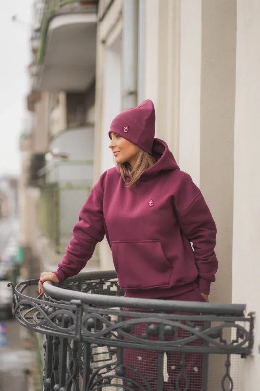 Bluza WINTER TUSS bordo przód kieszeń kangurka