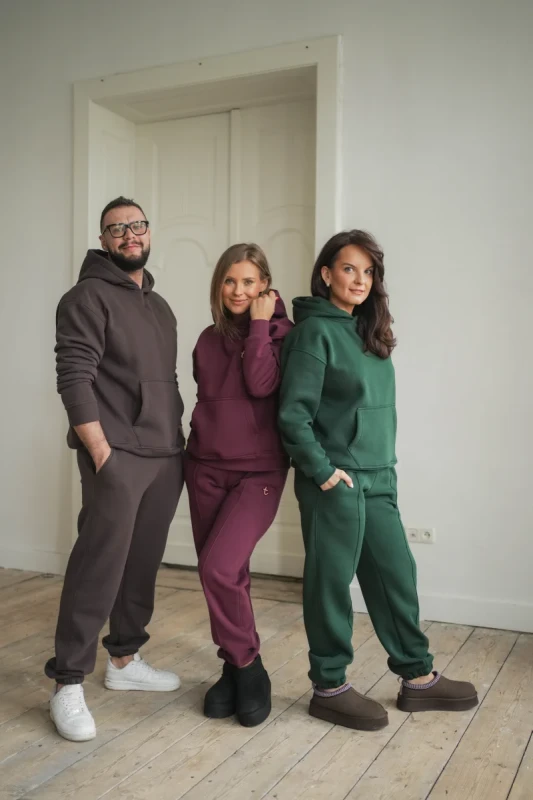Stylowe spodnie WINTER TUSS w kolorze Zielony Green