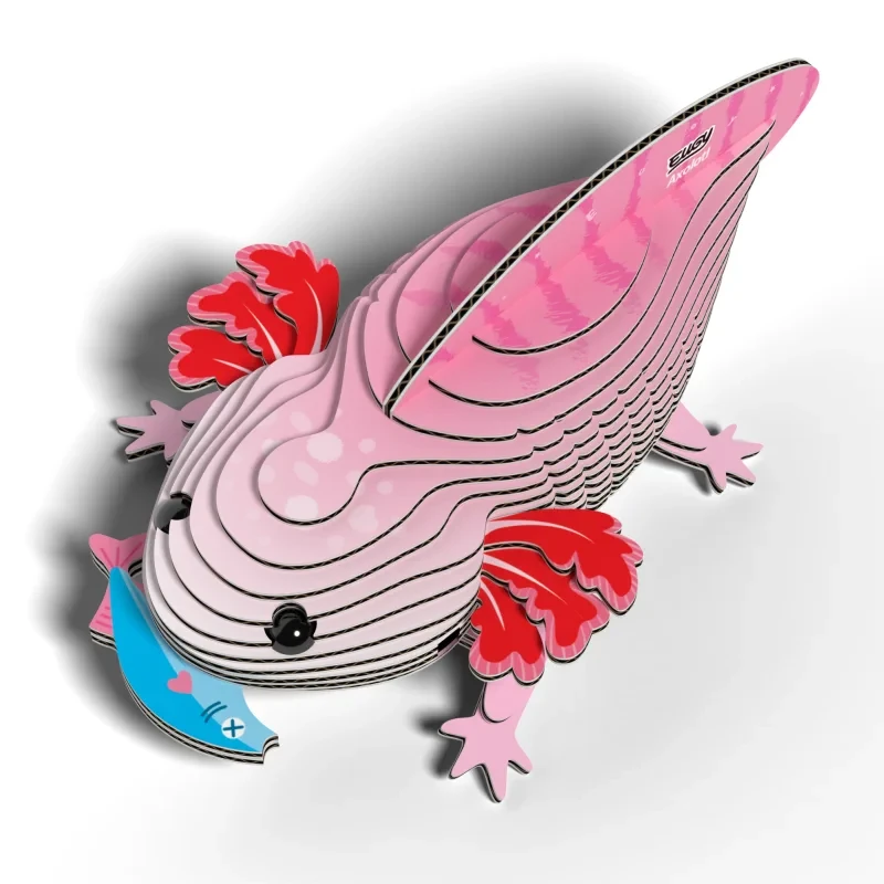 Eko układanka 3D Aksolotl Eugy dla dzieci 6+