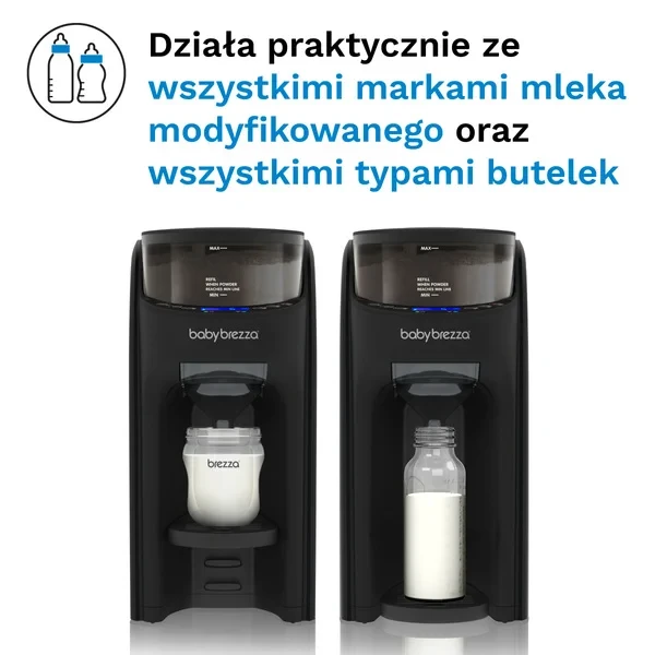 Baby Brezza Formula Pro Advanced All Black – automatyczne mieszanie i podgrzewanie mleka