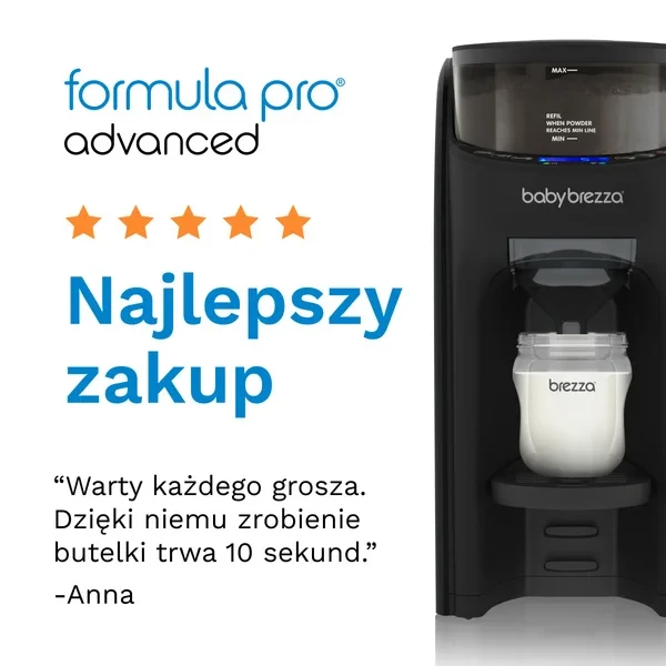 Ekspres do mleka Baby Brezza All Black – porcja mleka 60–300 ml