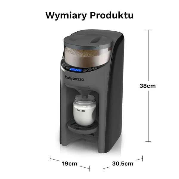 Ekspres do mleka Baby Brezza – higieniczne przygotowanie mleka w wersji grafitowej