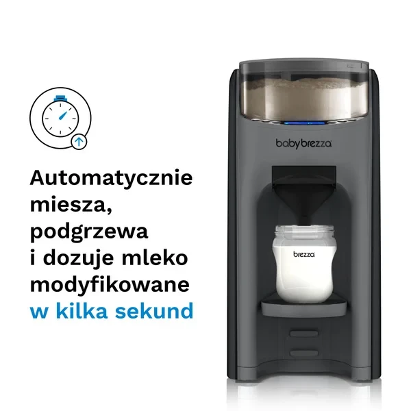 Baby Brezza Formula Pro Advanced Charcoal – grafitowy ekspres do mleka modyfikowanego