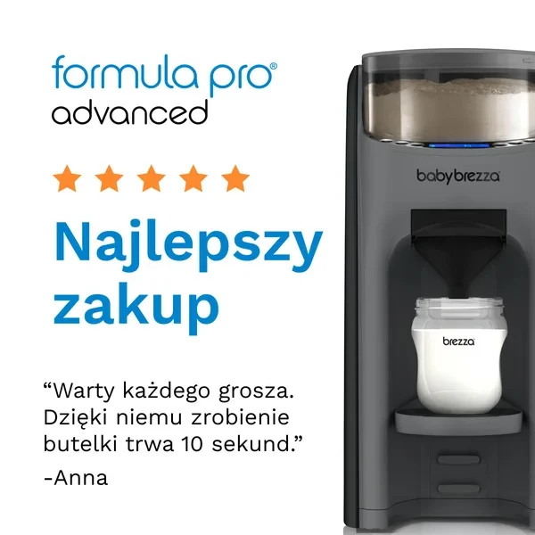 Ekspres do mleka Baby Brezza Charcoal – idealna porcja mleka 60–300 ml
