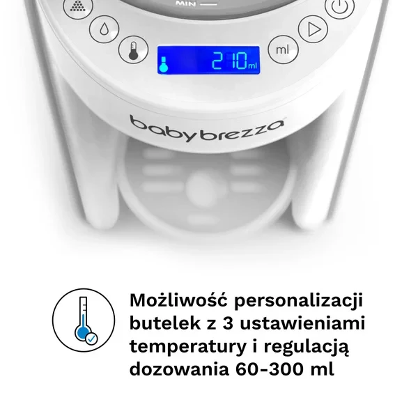 Ekspres do mleka Baby Brezza All White – przygotowanie butelki dla niemowlaka