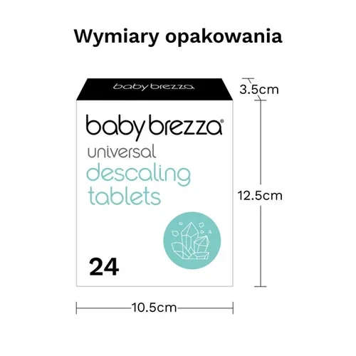 Uniwersalne tabletki odkamieniające Baby Brezza – 24 tabletki