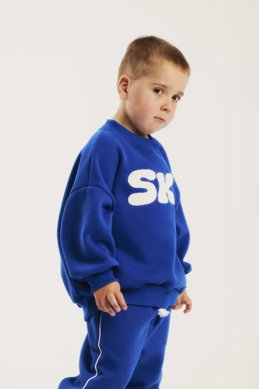 Ocieplana bluza dziecięca z haftem 3D Minikid