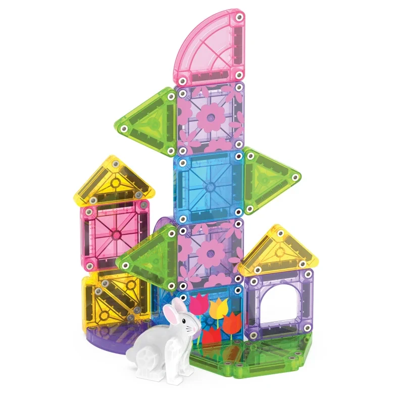 Klocki magnetyczne microMAGS Spring Garden 24 el. | MAGNA-TILES®