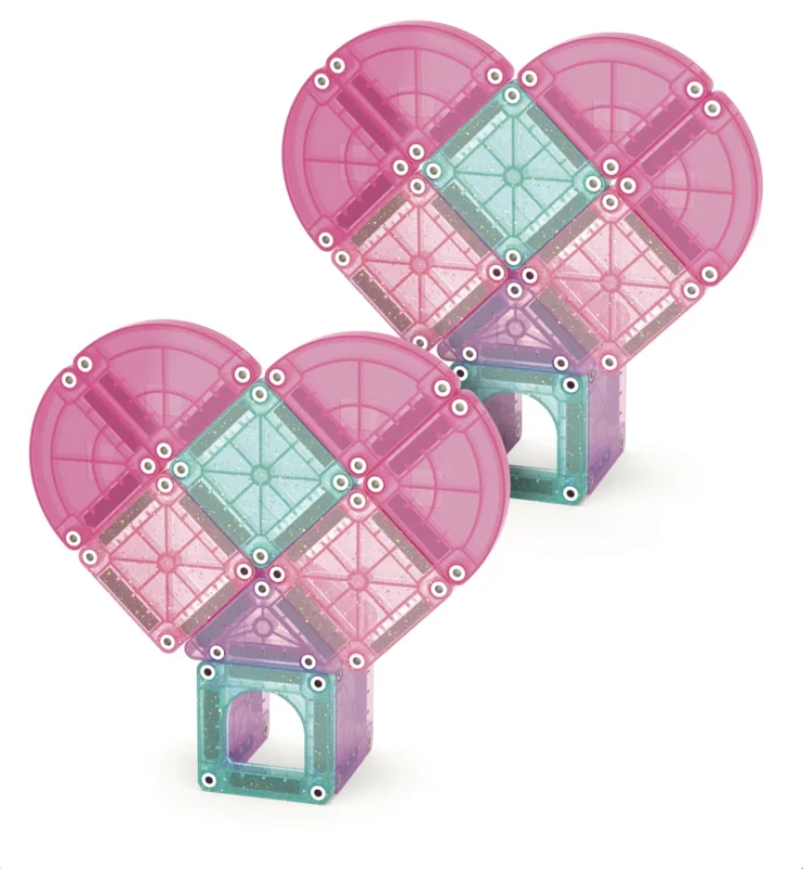 Klocki magnetyczne microMAGS Heart to Heart 26 el. | MAGNA-TILES®