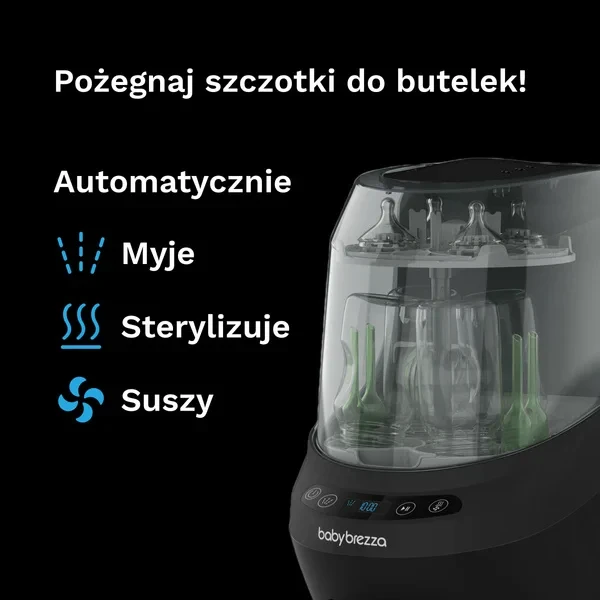 Baby Brezza Bottle Washer Pro – 20 wysokociśnieniowych dysz myjących