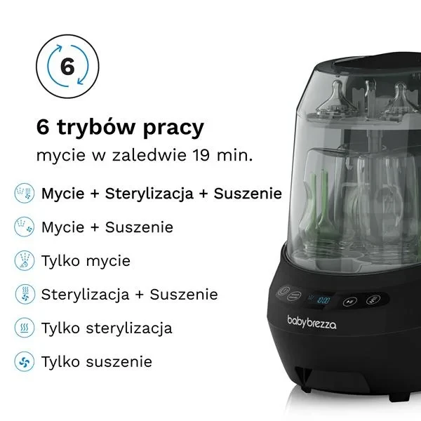 Baby Brezza Bottle Washer Pro – urządzenie mobilne z kółkami